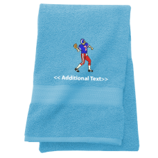 Personalised American Football Sports Towels Terry Cotton Towel
